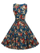 50s Floral Print Dress