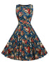 50s Floral Print Dress