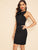 30s Oversized Bow Belted Bodycon Dress