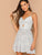 Dalmatian Print Twist Peekaboo Cami Dress