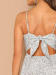 Dalmatian Print Twist Peekaboo Cami Dress
