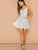 Dalmatian Print Twist Peekaboo Cami Dress