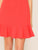 Zipper Back Ruffle Hem Fitted Dress