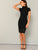Laser Cut Scallop High Neck Dress