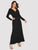 Surplice Neck Self Belted Maxi Dress