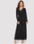 Surplice Neck Self Belted Maxi Dress