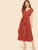  70s Self Tie Polka-dot Midi Dress