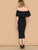 Off Shoulder Solid Bodycon Dress