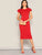 Layered Ruffle Sleeve Crisscross Back Pencil Dress