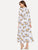 Floral Print Polka Dot Bishop Sleeve Dress