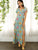 Split Thigh Wrap Maxi Floral Dress