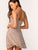 Ditsy Floral Fit and Flare Dress With Ruffle Strap