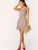 Ditsy Floral Fit and Flare Dress With Ruffle Strap