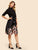 50s Ribbon Tie Floral Print Flare Dress