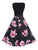 50s Floral Print Zip Back Dress