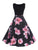 50s Floral Print Zip Back Dress