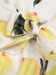 50s Lemon Print Belted Dress