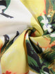50s Lemon Print Belted Dress