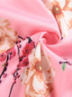 50s Floral Print Belted Flare Dress