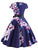 50s Floral Print Belted Dress