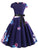 50s Floral Print Belted Dress
