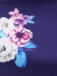 50s Floral Print Belted Dress