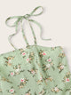 Ditsy Floral Self Tie Shoulder Dress