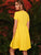 Short Sleeve Solid Smock Dress