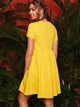Short Sleeve Solid Smock Dress