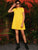 Short Sleeve Solid Smock Dress