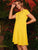 Short Sleeve Solid Smock Dress