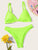 Triangle Top With High Cut Bikini Set