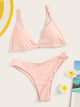 Triangle Top With High Cut Bikini Set