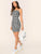 Greek Fret Bodycon Cami Dress