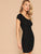Press Button Front Bodycon Dress