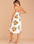 Floral Print Button Front Cami Dress