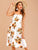 Floral Print Button Front Cami Dress