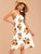 Floral Print Button Front Cami Dress