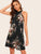 Floral Print Halter Dress
