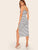 Striped Split Hem Cami Dress