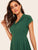 50s Single Breasted Petal Sleeve Pleated Dress