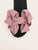 Bow Decor Open Toe Sliders
