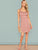 Criss-cross Back Frill Trim Ditsy Floral Dress