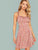 Criss-cross Back Frill Trim Ditsy Floral Dress