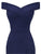 50s Off Shoulder Lace Overlap Mermaid Dress