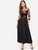 Floral Embroidered Contrast Mesh Dress