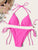 Triangle Top With Tie Side Tanga Bikini Set