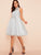 60s Buttoned Front Belted Polka Dot Organza Dress