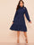 70s Tie Neck Allover Heart Print Ruffle Dress