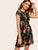 Floral Print V-cut Neck Dress